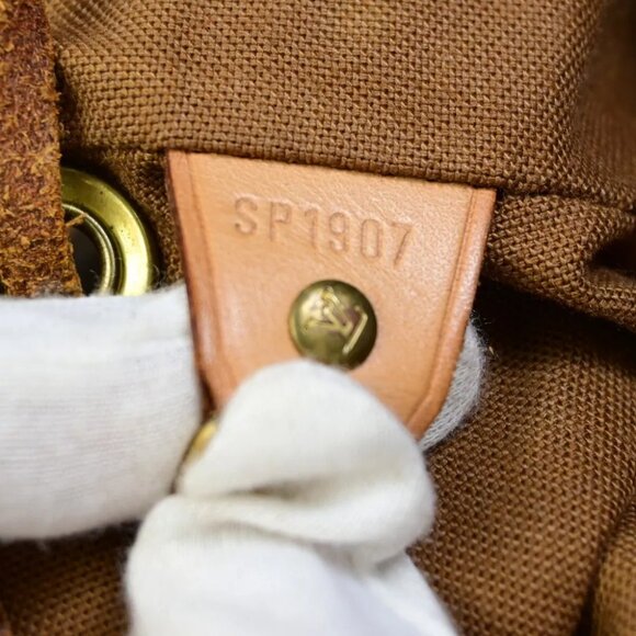LOUIS VUITTON Mini Montsouris Backpack Bag Monogram Leather Brown M51137 18FA556 main image 7